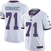 Nike Men & Women & Youth Giants 71 Will Hernandez White Color Rush Limited Jersey,baseball caps,new era cap wholesale,wholesale hats